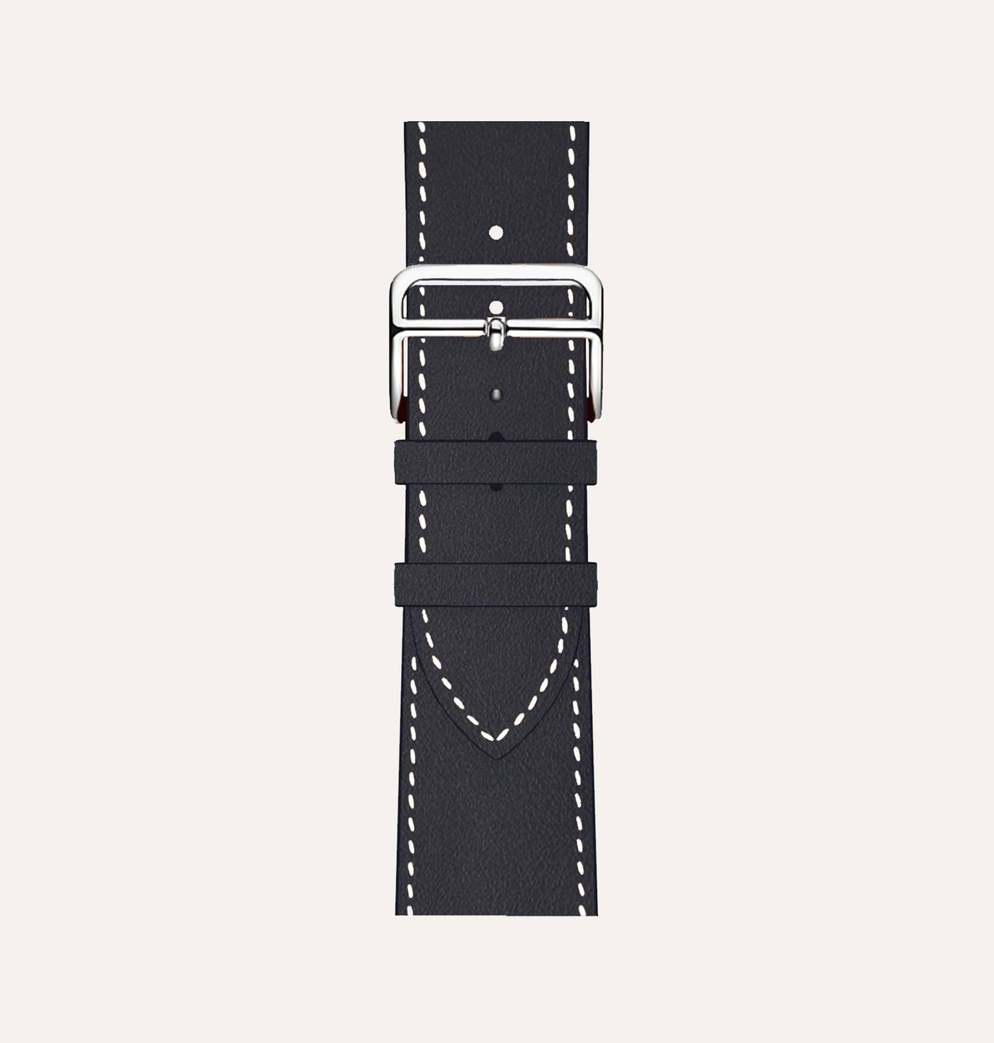 Bracelet cuir recyclé Bleu Marine pour Apple Watch - Cykero