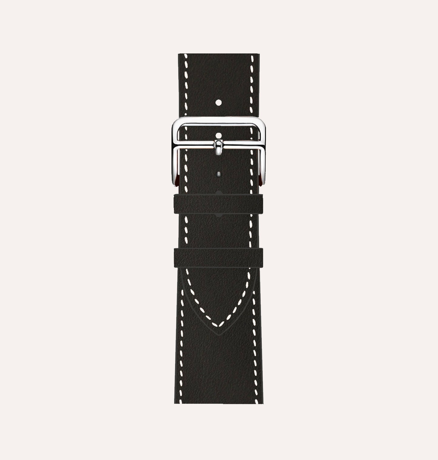 Bracelet cuir recyclé noir pour Apple Watch - Cykero