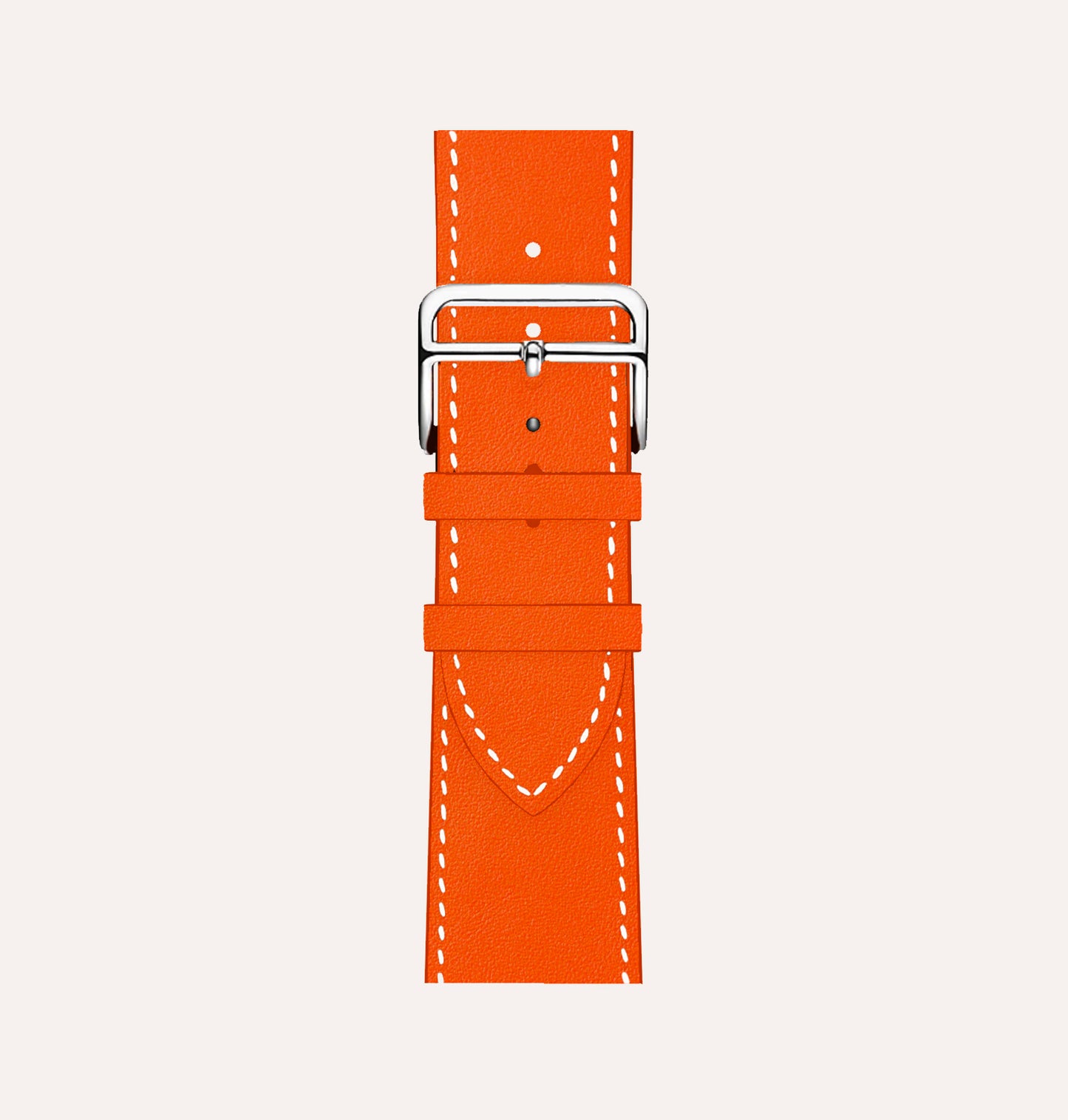 Bracelet cuir recyclé Orange pour Apple Watch - Cykero