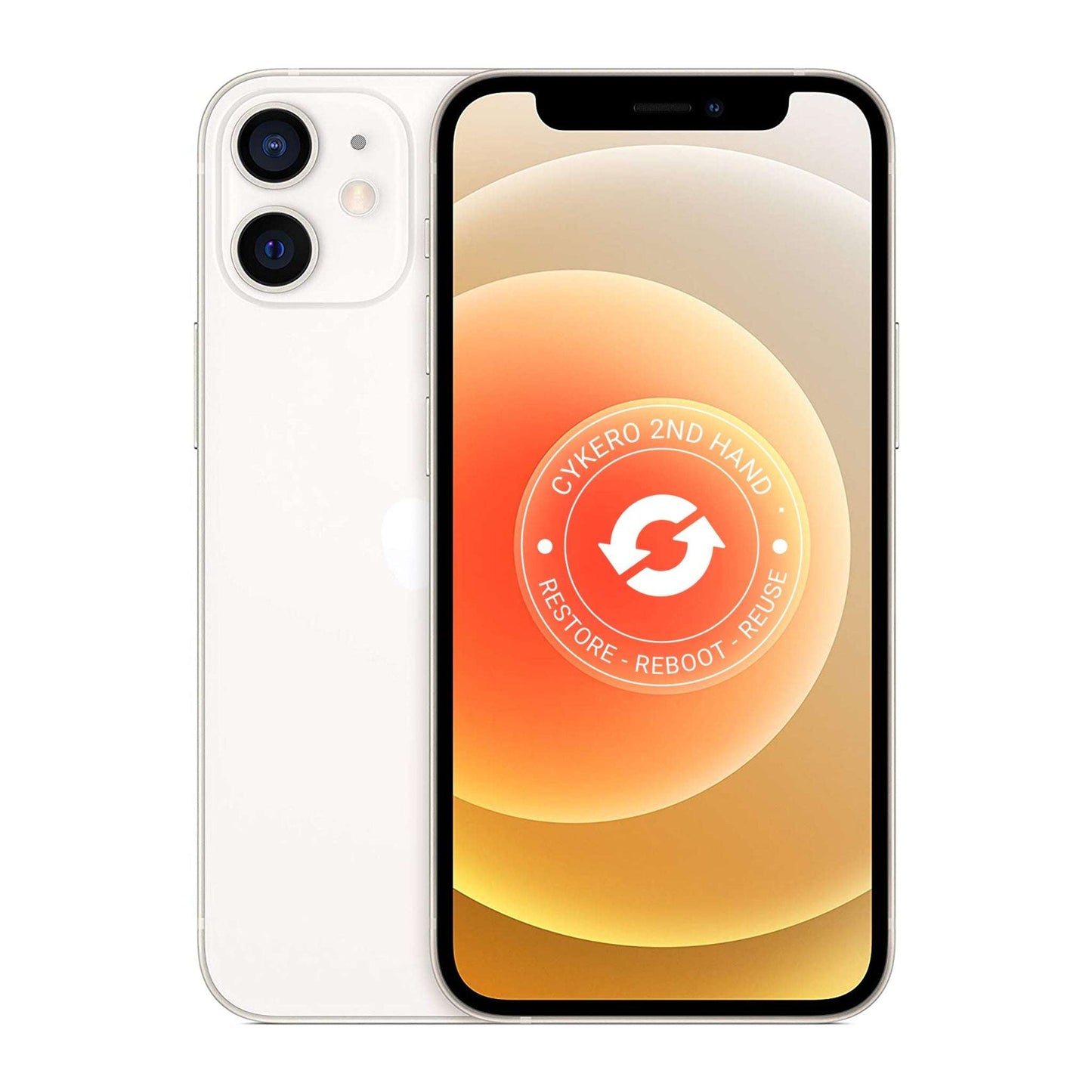 iPhone 12 Mini 64GB Blanc Reconditionné - Cykero