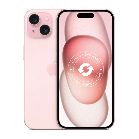 iPhone 15 128GB Rose Reconditionné - Cykero