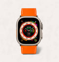 Armband aus recyceltem Leder Orange für Apple Watch - Cykero