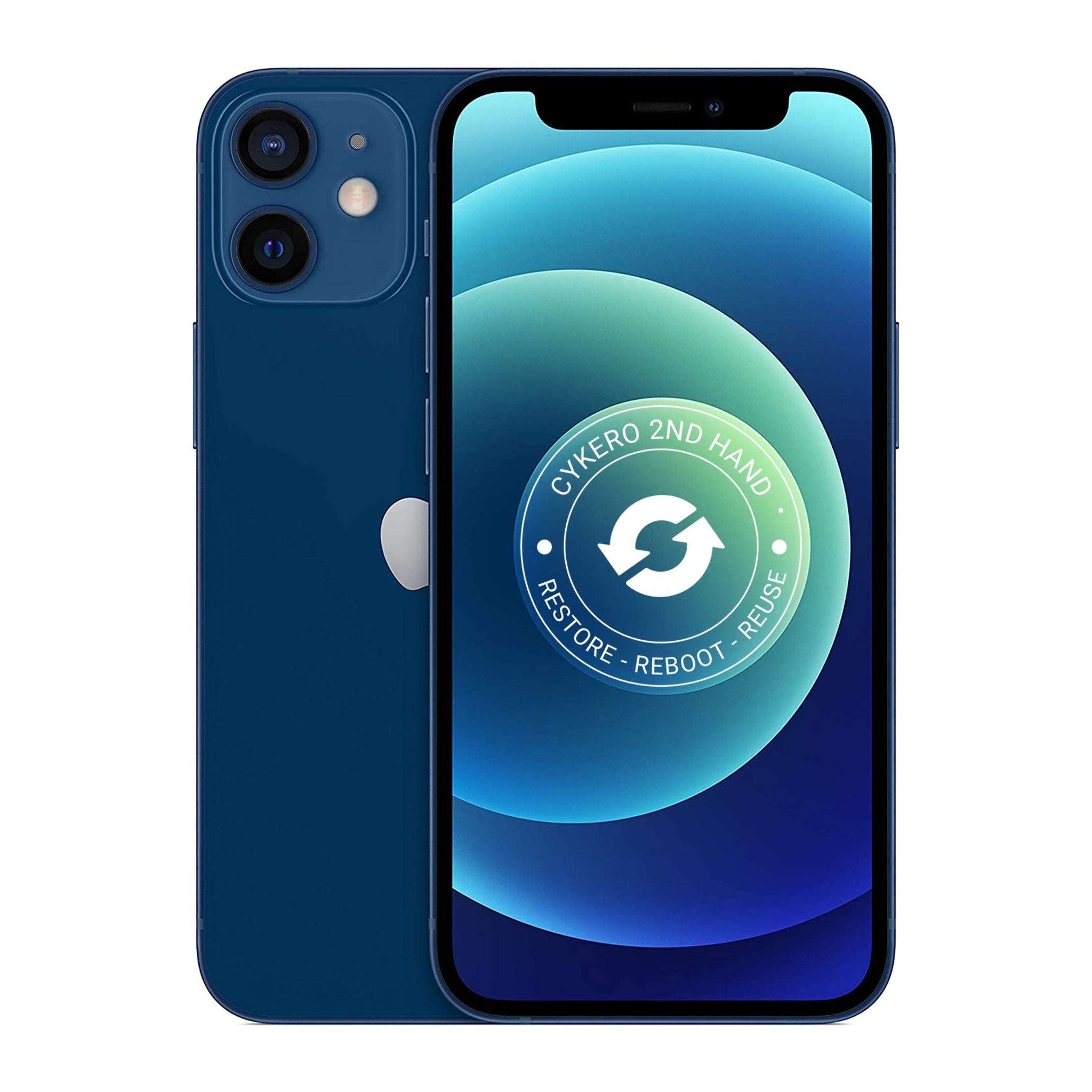 iPhone 12 Mini 256GB Bleu Reconditionné - Cykero