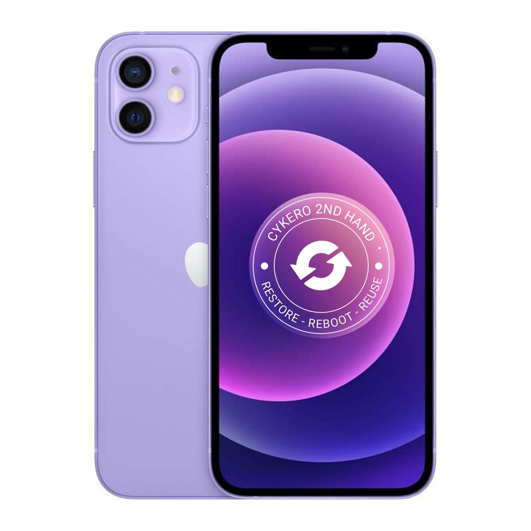 iPhone 12 Mini 128GB Violet Reconditionné - Cykero