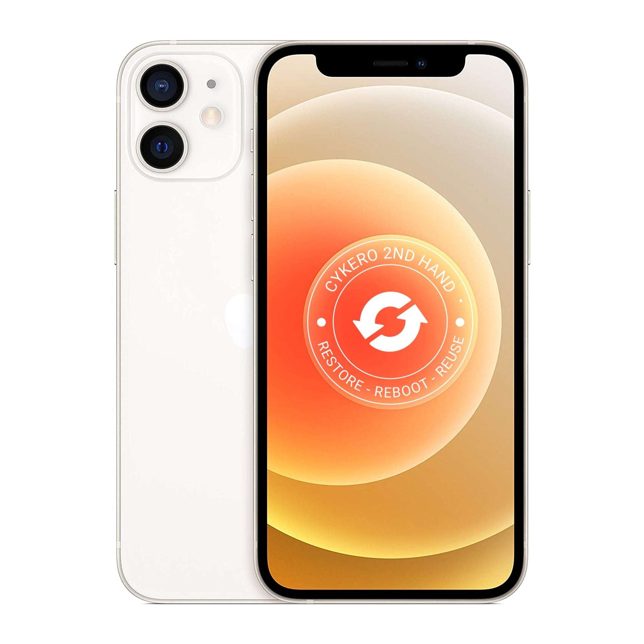 iPhone 12 Mini 128GB Blanc Reconditionné - Cykero