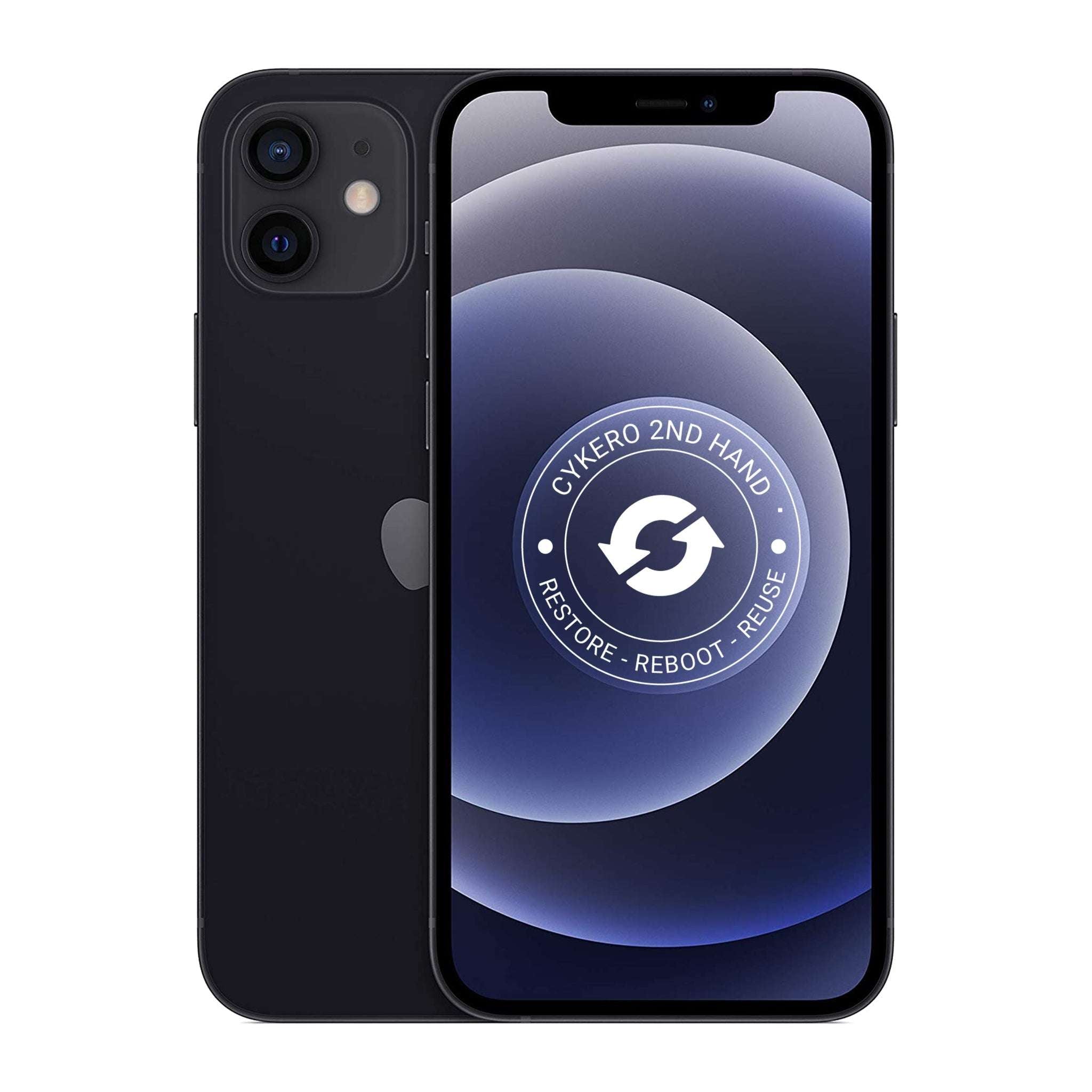 iPhone 12 256GB Noir Reconditionné - Cykero