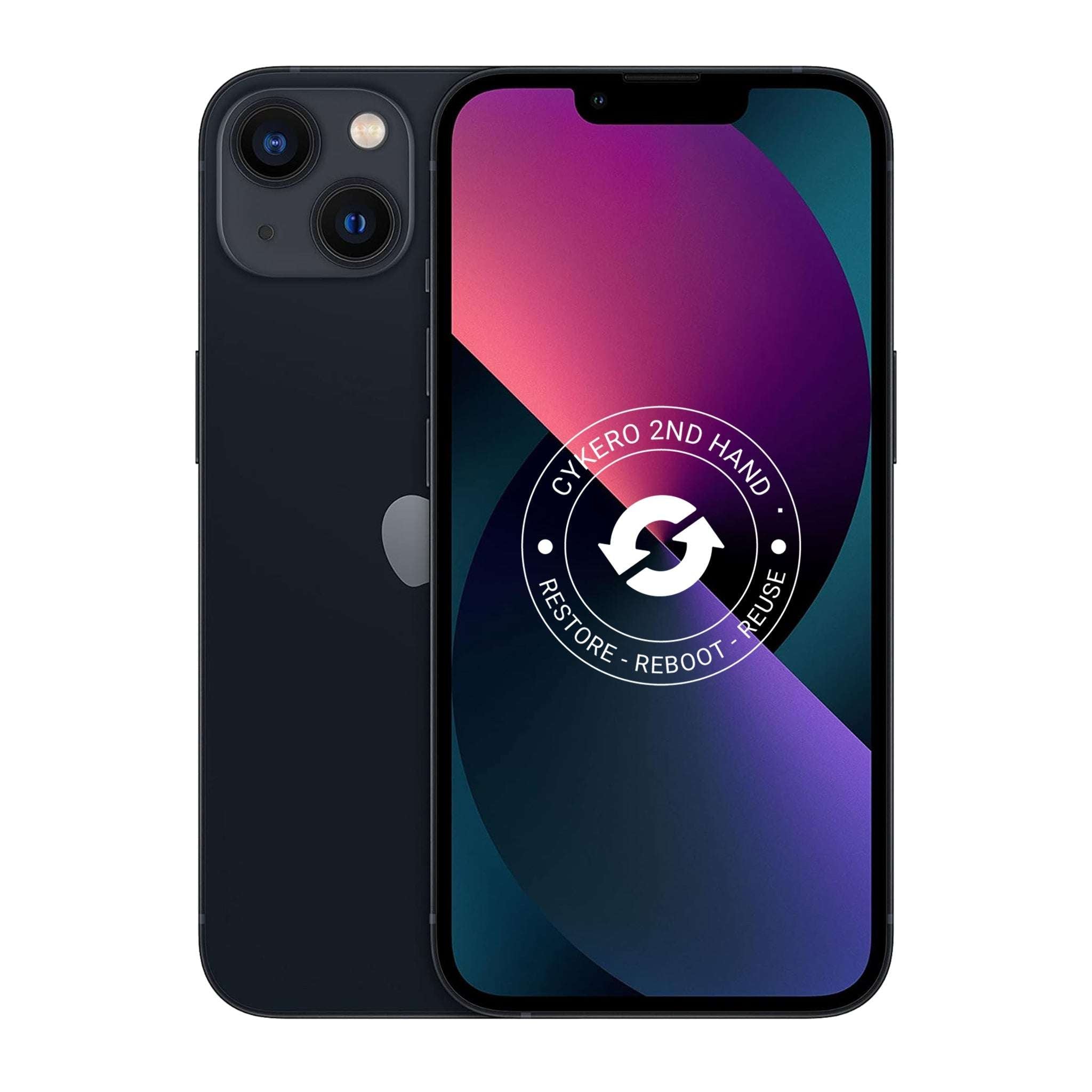iPhone 13 256GB Noir Reconditionné - Cykero