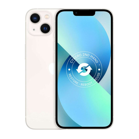 iPhone 13 256GB Blanc Reconditionné - Cykero