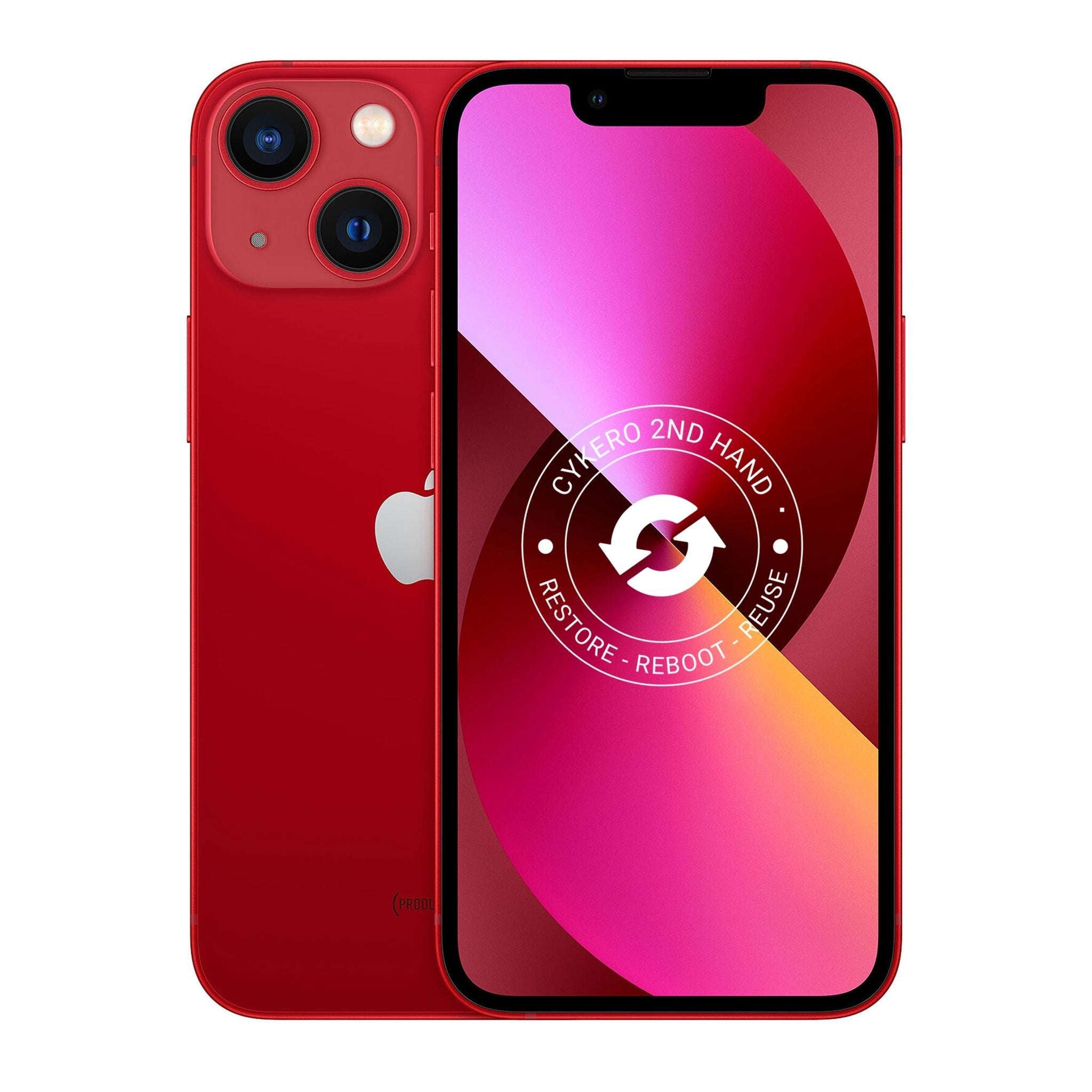 iPhone 13 256GB Rouge Reconditionné - Cykero