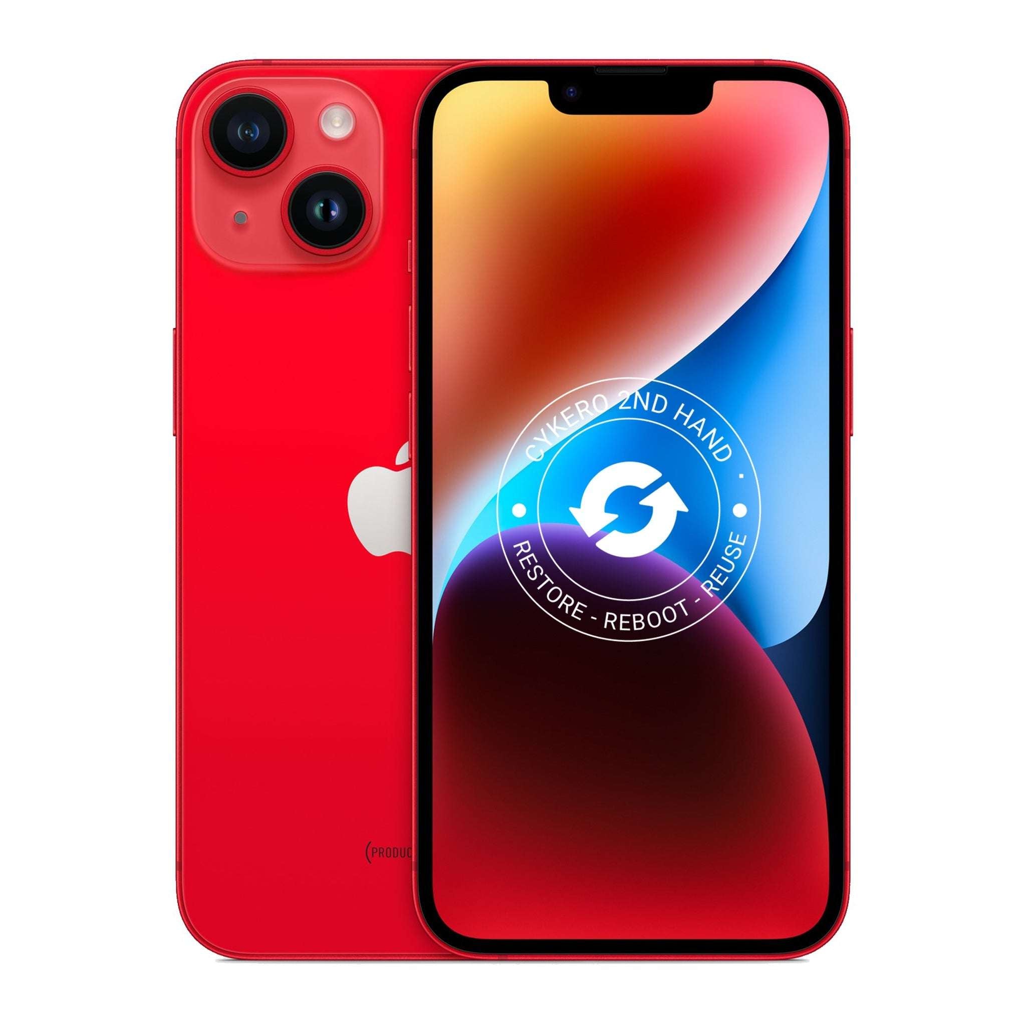 iPhone 14 256GB Rouge Reconditionné - Cykero