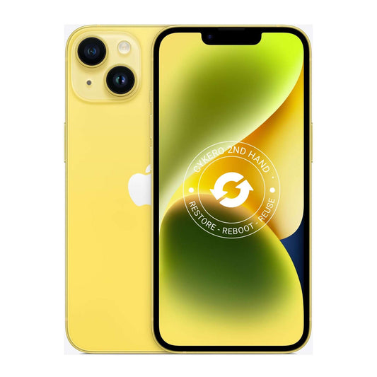 iPhone 14 256GB Jaune Reconditionné - Cykero