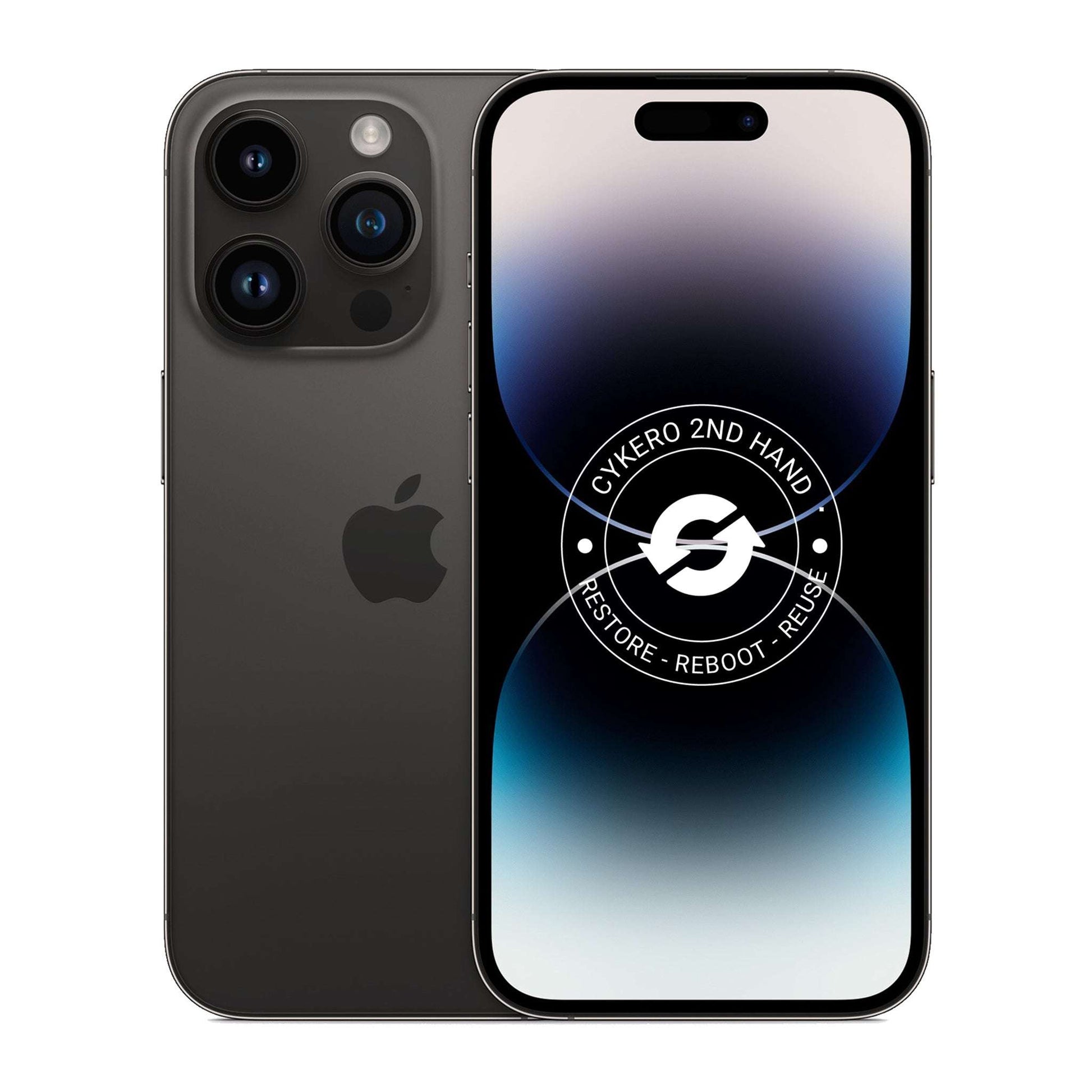 iPhone 14 Pro 128GB Noir Sidéral Reconditionné - Cykero