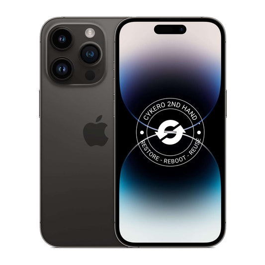 iPhone 14 Pro 128GB Noir Sidéral Reconditionné - Cykero
