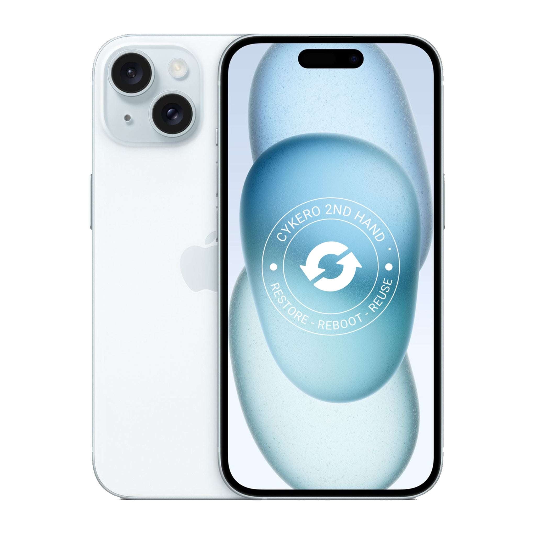 iPhone 15 512GB Bleu Reconditionné - Cykero