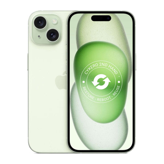 iPhone 15 256GB Vert Reconditionné - Cykero