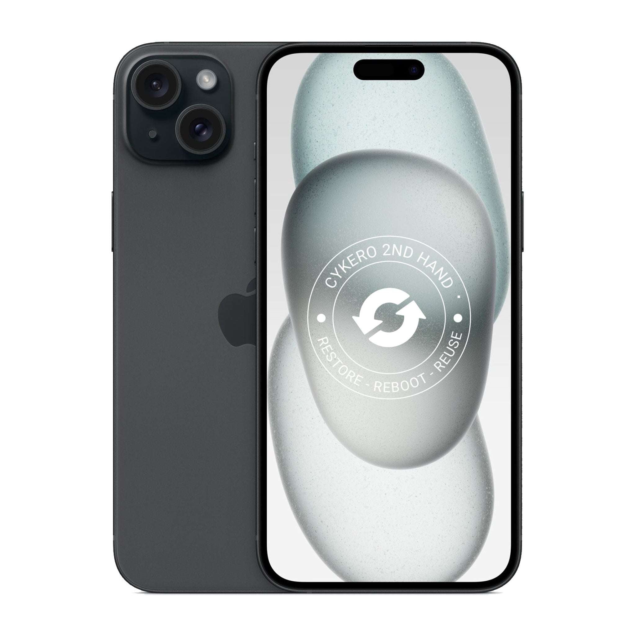 iPhone 15 Plus 512GB Noir Reconditionné - Cykero