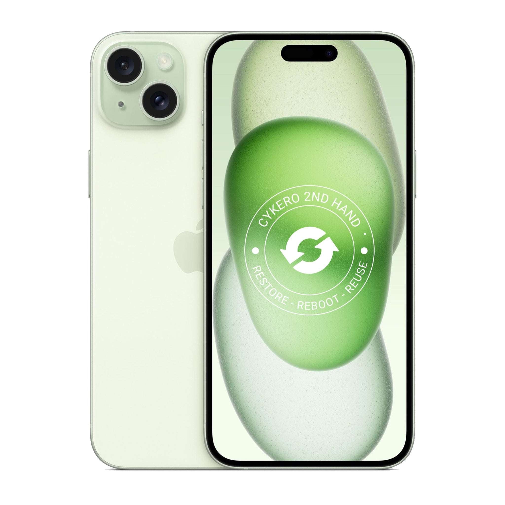 iPhone 15 Plus 256GB Vert Reconditionné - Cykero