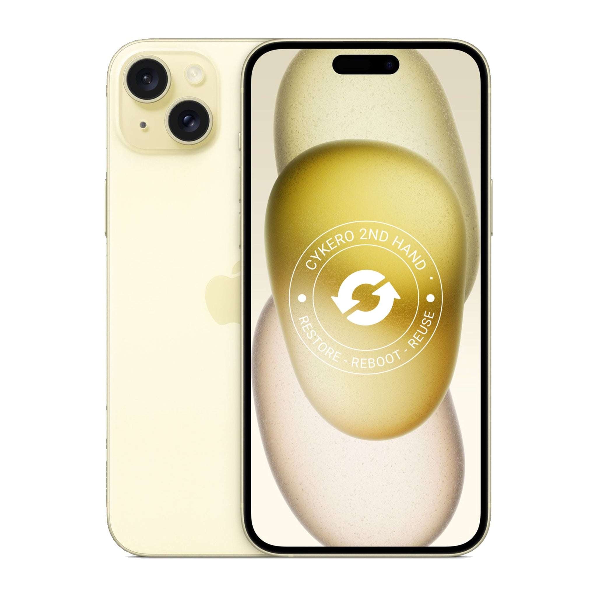 iPhone 15 Plus 256GB Jaune Reconditionné - Cykero