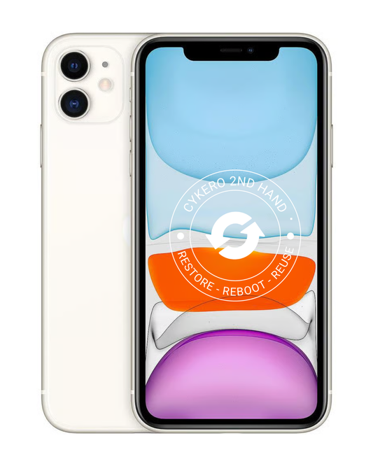 iPhone 11 128GB Blanc Reconditionné - Cykero