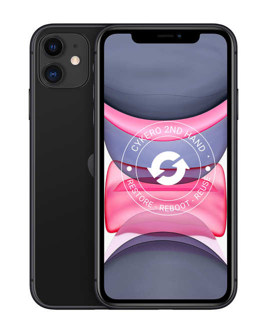 iPhone 11 128GB Noir Reconditionné - Cykero