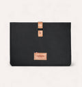 Clutch CHARLIE GM aus recyceltem Leder Schwarz-Marineblau - Cykero