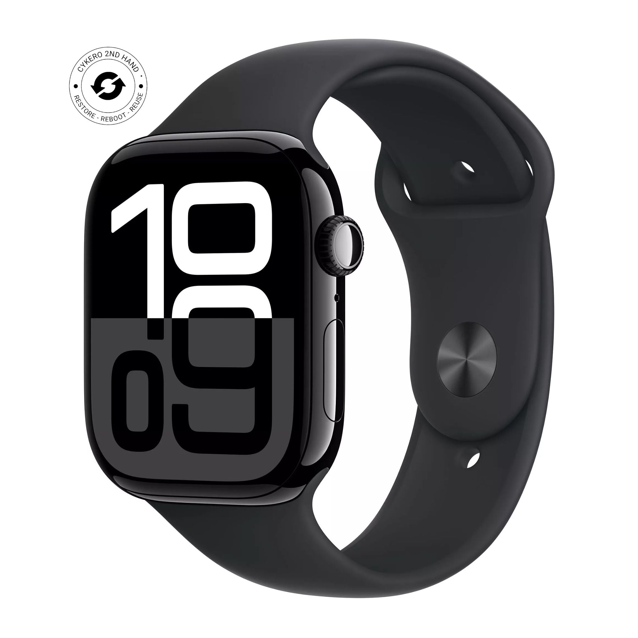 Watch Series 10 (2024) 42mm GPS Aluminium Noir de Jais - Bracelet M/L