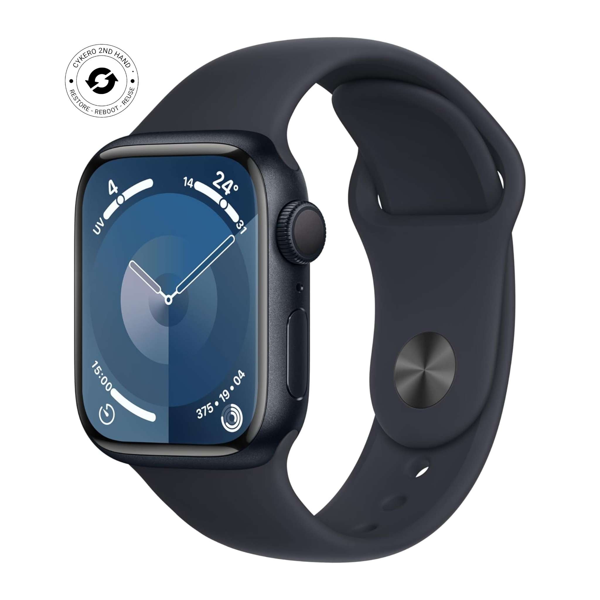 Watch Series 9 (2023) 45mm GPS Aluminium Mitternacht - Armband M/L