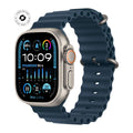 Watch Ultra 2 (2023) 49mm GPS+Cellular Titane Naturel - Bracelet Océan Bleu